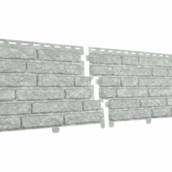 Фасадная панель U PLAST STONE Кварцит, светло-серый