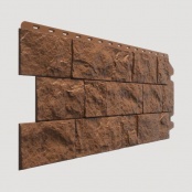 Фасадная панель Docke (Дёке) крупный камень FELS, ржаной