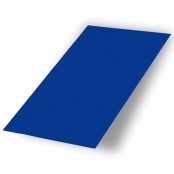 Плоский лист в оцинкованный защитной пленке, цвет RAL 5005, длина 2 м