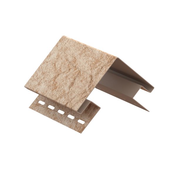 Угол наружный U PLAST STONE HOUSE камень, золотистый