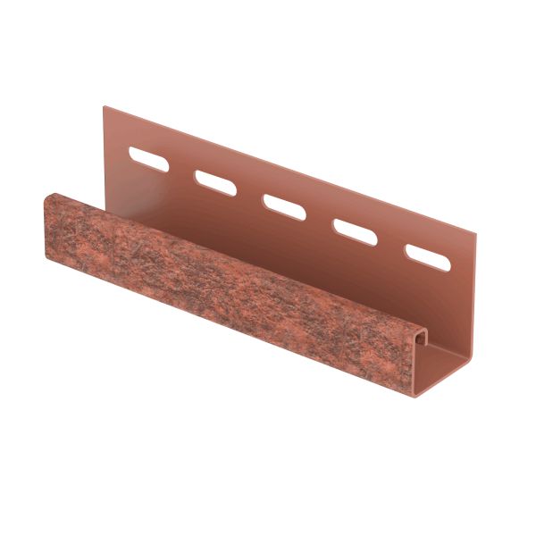 J-ПЛАНКА U PLAST STONE HOUSE кирпич, красный