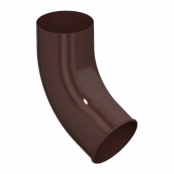 Колено сливное Foramina D100х60 градусов, цвет RAL 8017