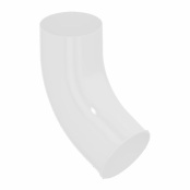 Колено сливное Foramina D100х60 градусов, цвет RAL 9010