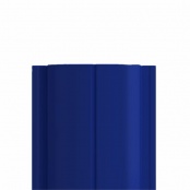 Штакетник металлический ELLIPSE, 0,4 мм, цвет RAL 5002, односторонний окрас, верх прямой