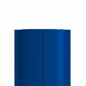 Штакетник металлический ELLIPSE, 0,4 мм, цвет RAL 5005, односторонний окрас, верх прямой