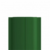 Штакетник металлический ELLIPSE, 0,4 мм, цвет RAL 6002, односторонний окрас, верх прямой