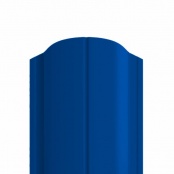 Штакетник металлический ELLIPSE, 0,4 мм, цвет RAL 5005, односторонний окрас, верх фигурный