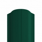 Штакетник металлический ELLIPSE, 0,45 мм, цвет RAL 6005, односторонний окрас, верх фигурный
