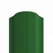 Штакетник металлический ELLIPSE, 0,45 мм, цвет RAL 6002, двухсторонний окрас, верх фигурный