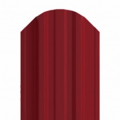 Штакетник металлический TRAPEZE, 0,4 мм, цвет RAL 3011, односторонний окрас, верх фигурный