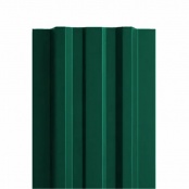 Штакетник металлический TRAPEZE, 0,45 мм, цвет RAL 6005, односторонний окрас, верх прямой