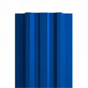 Штакетник металлический TRAPEZE, 0,4 мм, цвет RAL 5005, односторонний окрас, верх прямой