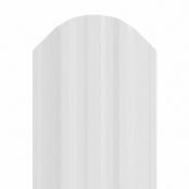 Штакетник металлический TRAPEZE, 0,45 мм, цвет RAL 9003, двухсторонний окрас, верх фигурный