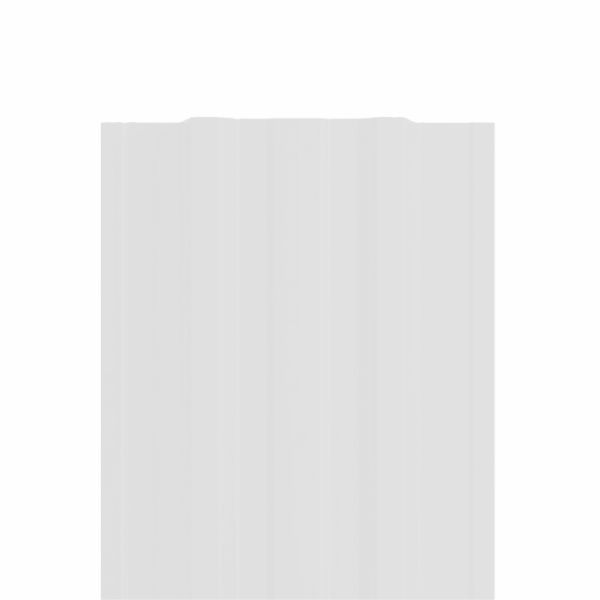 Штакетник металлический LANE, 0,45 мм, цвет RAL 9003, двухсторонний окрас, верх прямой