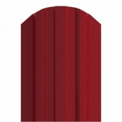 Штакетник металлический LANE, 0,4 мм, цвет RAL 3011, односторонний окрас, верх фигурный