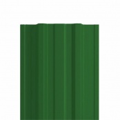 Штакетник металлический LANE, 0,45 мм, цвет RAL 6002, односторонний окрас, верх прямой