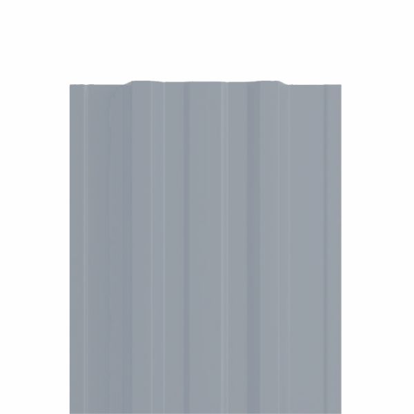 Штакетник металлический LANE, 0,45 мм, цвет RAL 7004, односторонний окрас, верх прямой