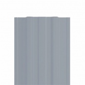 Штакетник металлический LANE, 0,45 мм, цвет RAL 7004, односторонний окрас, верх прямой