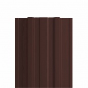 Штакетник металлический LANE, 0,45 мм, цвет RAL 8017, односторонний окрас, верх прямой