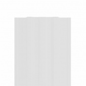 Штакетник металлический LANE, 0,45 мм, цвет RAL 9003, односторонний окрас, верх прямой