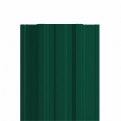 Штакетник металлический LANE, 0,45 мм, цвет RAL 6005, двухсторонний окрас, верх прямой