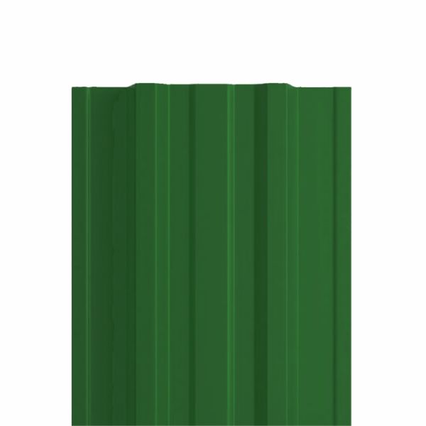 Штакетник металлический LANE, 0,4 мм, цвет RAL 6002, односторонний окрас, верх прямой