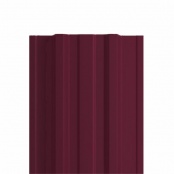 Штакетник металлический LANE, 0,45 мм, цвет RAL 3005, односторонний окрас, верх прямой