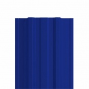 Штакетник металлический LANE, 0,45 мм, цвет RAL 5002, односторонний окрас, верх прямой