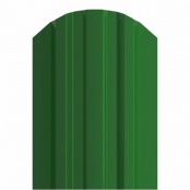 Штакетник металлический LANE, 0,4 мм, цвет RAL 6002, односторонний окрас, верх фигурный