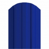 Штакетник металлический LANE, 0,45 мм, цвет RAL 5002, односторонний окрас, верх фигурный