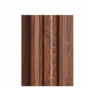 Штакетник металлический LANE, 0,5 мм, цвет Мореный дуб глянцевый, односторонний окрас, верх прямой