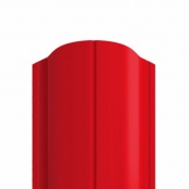 Штакетник металлический ELLIPSE, покрытие NORMAN, цвет RAL 3020, верх фигурный односторонний окрас
