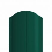 Штакетник металлический ELLIPSE, покрытие NORMAN, цвет RAL 6005, верх фигурный односторонний окрас