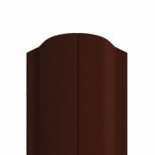 Штакетник металлический ELLIPSE, покрытие NORMAN, цвет RAL 8017, верх фигурный односторонний окрас 