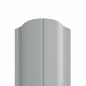 Штакетник металлический ELLIPSE, покрытие NORMAN, цвет RAL 9006, верх фигурный односторонний окрас 