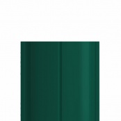 Штакетник металлический ELLIPSE, покрытие NORMAN, цвет RAL 6005, верх прямой, односторонний окрас
