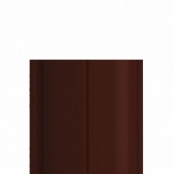 Штакетник металлический ELLIPSE, покрытие NORMAN, цвет RAL 8017, верх прямой, односторонний окрас 