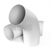 Колено трубы OSNO 60° (D90), цвет RAL 9003