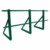 Кровельное ограждение ECONOM "Эконом"  h=1200 мм d-25 (круг), цвет RAL 6005