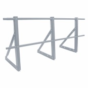 Кровельное ограждение ECONOM "Эконом"  h=1200 мм d-25 (круг), цвет RAL 7004