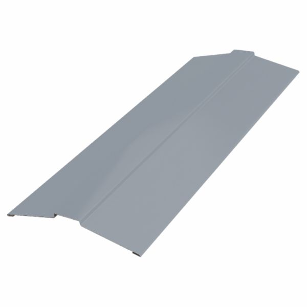 Планка конька фигурного 150х150 мм, 2000 мм, цвет RAL 7004