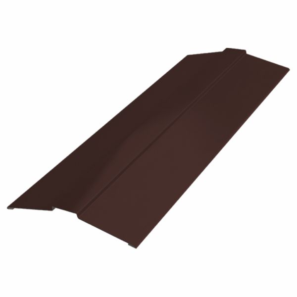 Планка конька фигурного 150х150 мм, 2000 мм, цвет RAL 8017