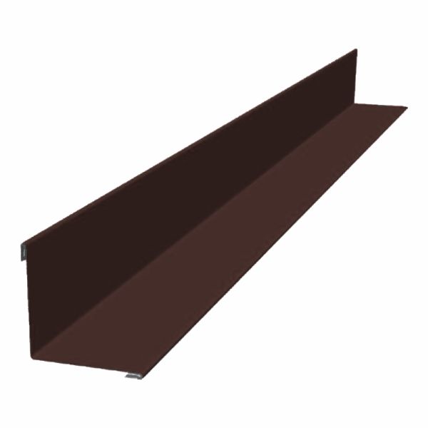 Планка угла внутреннего 100х100 мм, 2000 мм, цвет RAL 8017