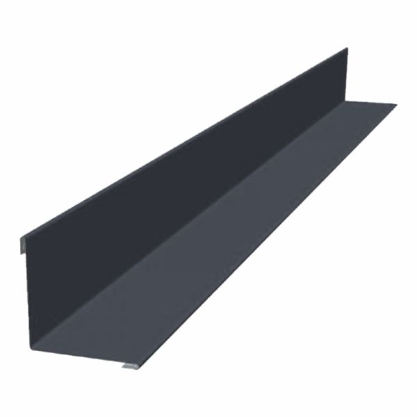 Планка угла внутреннего 100х100 мм, 2000 мм, цвет RAL 7024