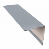 Планка угла внешнего простая 75х75 мм, 2000 мм, цвет RAL 7004