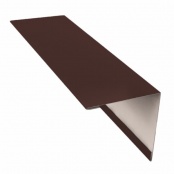 Планка угла внешнего простая 75х75 мм, 2000 мм, цвет RAL 8017