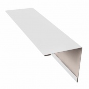 Планка угла внешнего простая 75х75 мм, 2000 мм, цвет RAL 9003