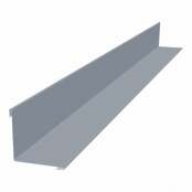 Планка угла внутреннего 50х50 мм, 2000 мм, цвет RAL 7004