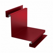 Планка угла внутреннего сложная 75 мм, 2000 мм, цвет RAL 3005