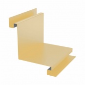 Планка угла внутреннего сложная 75 мм, 2000 мм, цвет RAL 1014